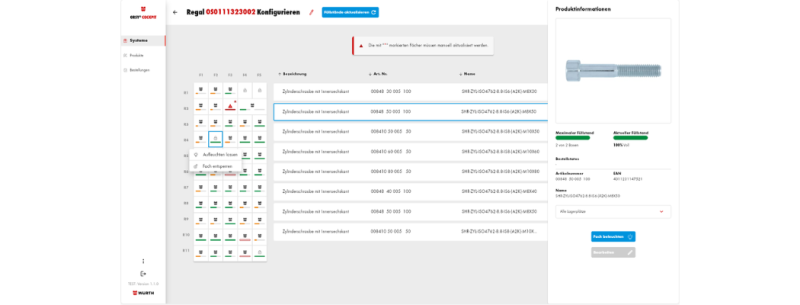 ORSY Cockpit App: Fächer sperren in der App