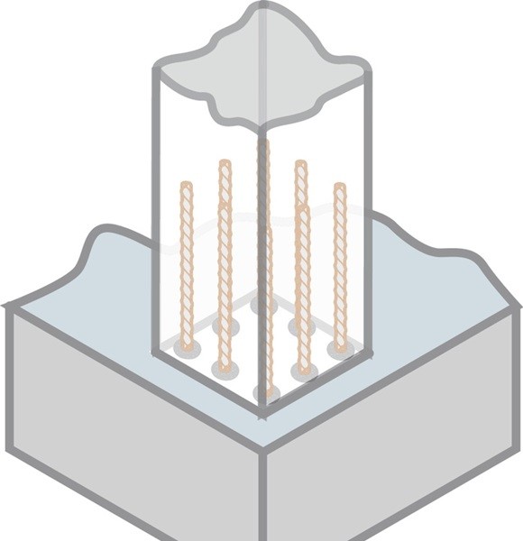 Stützenverlängerung