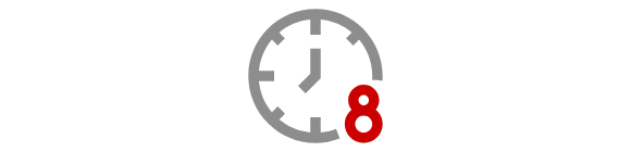Zeitspanne 8h