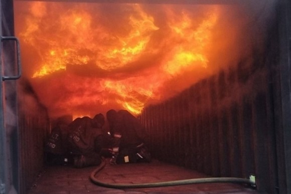 Feuer in Aktion